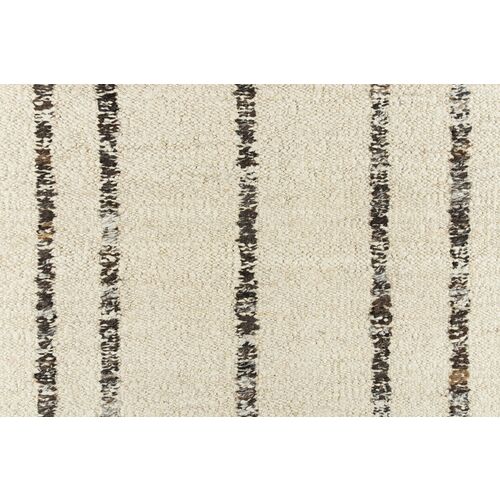 Xava Hand-Knotted Rug, Gray Stripe 4 Xava Hand-Knotted Rug, Gray Stripe