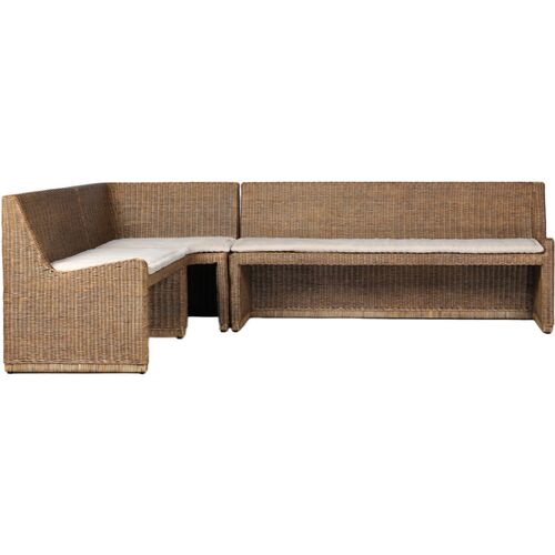 Senna L-Shape Outdoor Dining Banquette