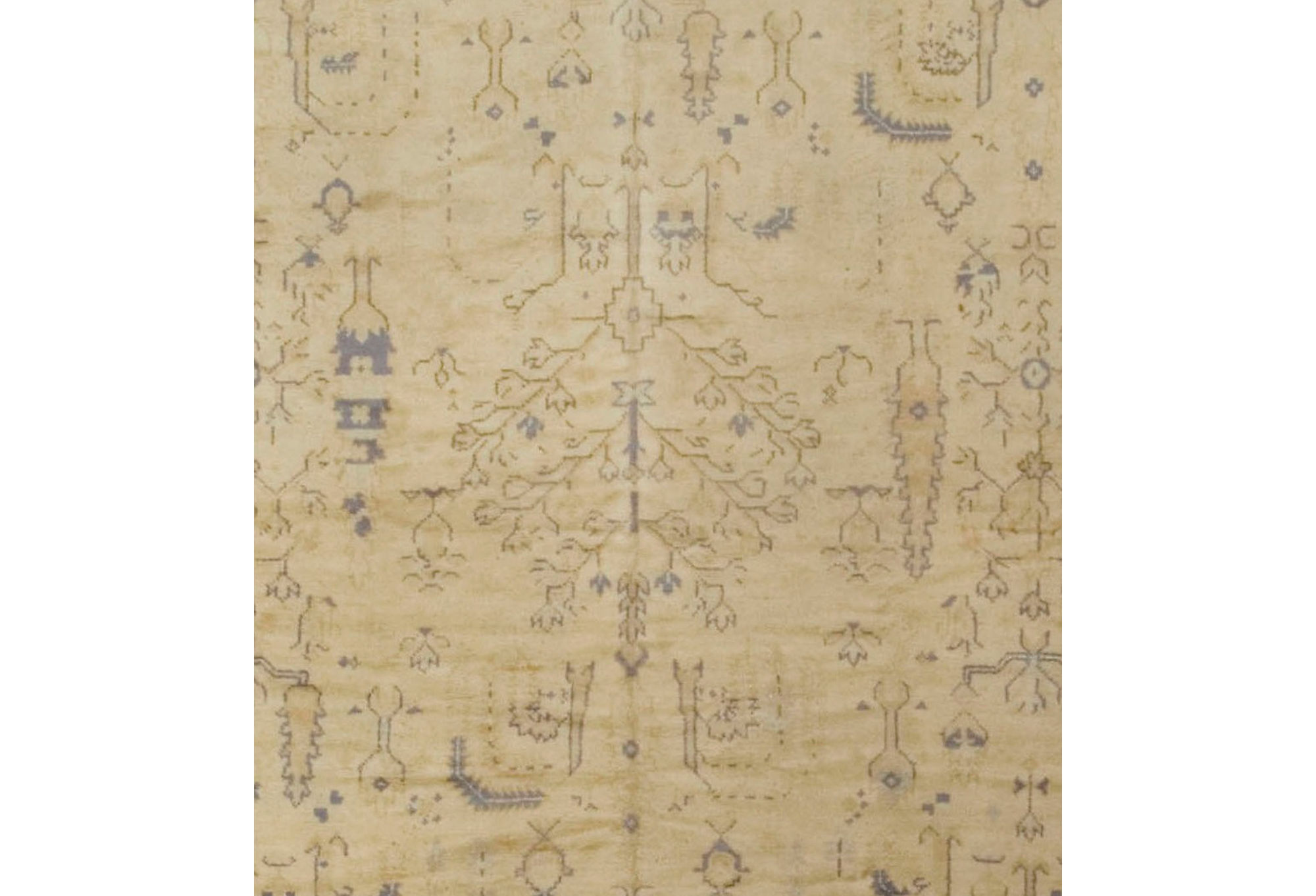 Turkish Oushak Carpet, 9'8" X 14'10" 2 Turkish Oushak Carpet, 9'8" X 14'10"