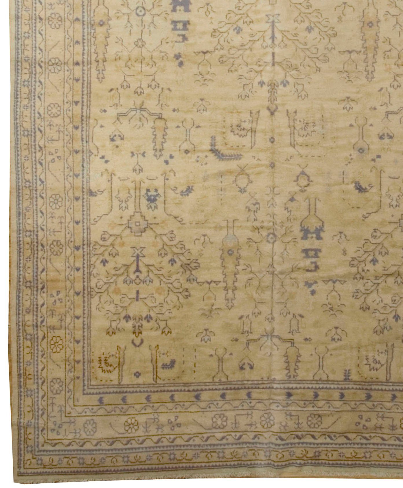 Turkish Oushak Carpet, 9'8" X 14'10" 3 Turkish Oushak Carpet, 9'8" X 14'10"