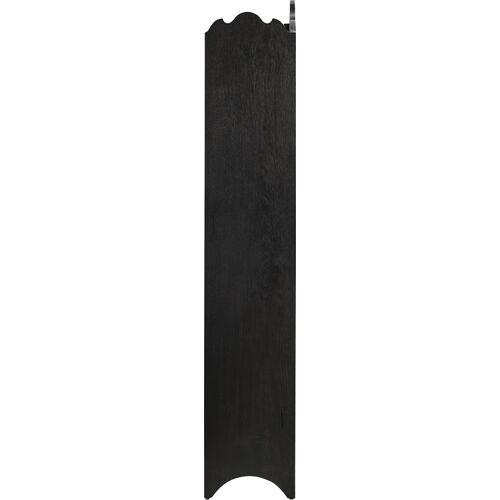 Flourish 83" Tall Oak Bookcase, Black 3 Flourish 83" Tall Oak Bookcase, Black
