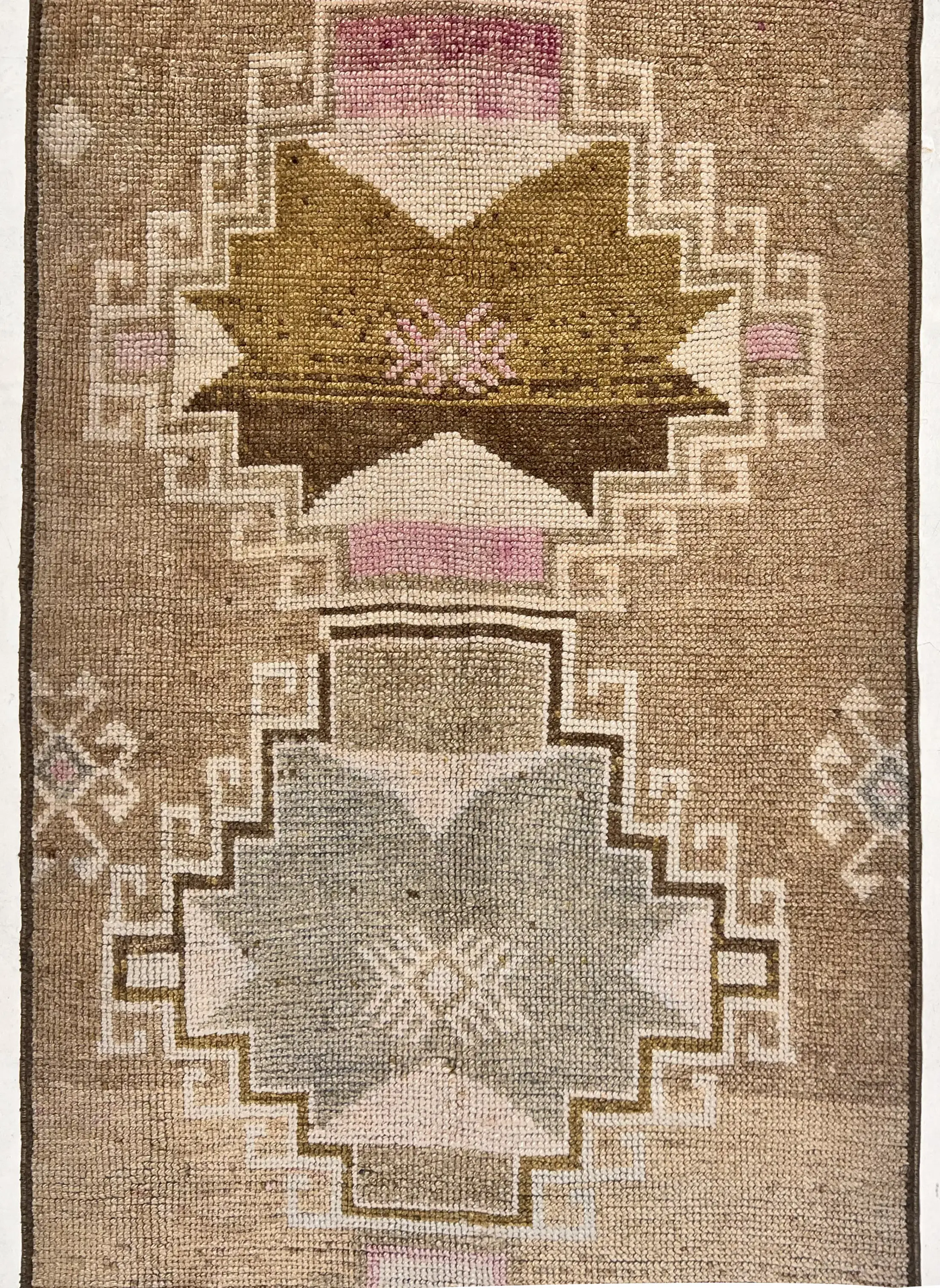 Turkish Oushak Panel Runner 2'7 X 12'1 3 Turkish Oushak Panel Runner 2'7 X 12'1