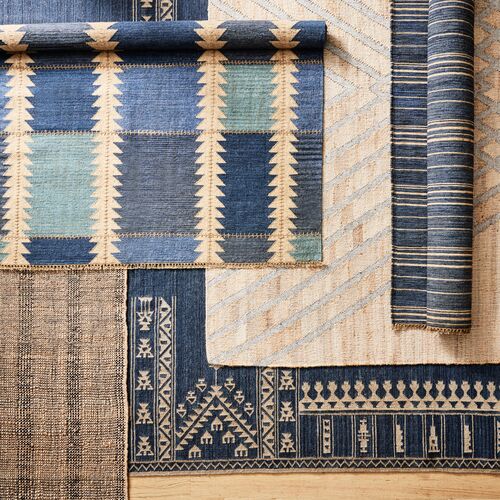 Duar Tofola Handwoven Rug, Indigo 8 Duar Tofola Handwoven Rug, Indigo