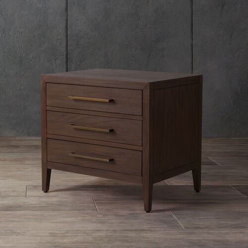 Romilly 3-Drawer Wood Nightstand 2 Romilly 3-Drawer Wood Nightstand