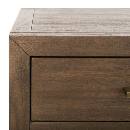 Romilly 3-Drawer Wood Nightstand 3 Romilly 3-Drawer Wood Nightstand