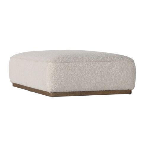 Janessa Cocktail Ottoman, Knoll Natural Boucle 2 Janessa Cocktail Ottoman, Knoll Natural Boucle