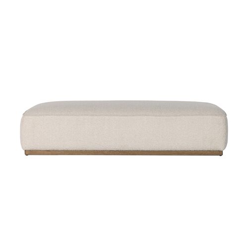 Janessa Cocktail Ottoman, Knoll Natural Boucle 3 Janessa Cocktail Ottoman, Knoll Natural Boucle