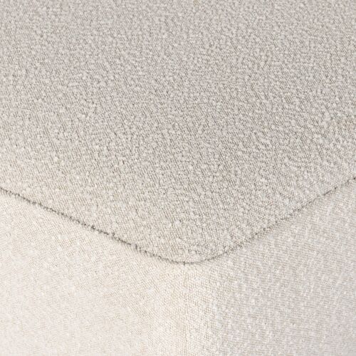 Janessa Cocktail Ottoman, Knoll Natural Boucle 7 Janessa Cocktail Ottoman, Knoll Natural Boucle