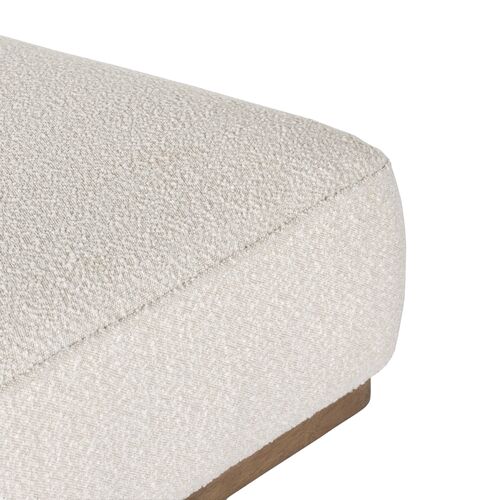 Janessa Cocktail Ottoman, Knoll Natural Boucle 9 Janessa Cocktail Ottoman, Knoll Natural Boucle