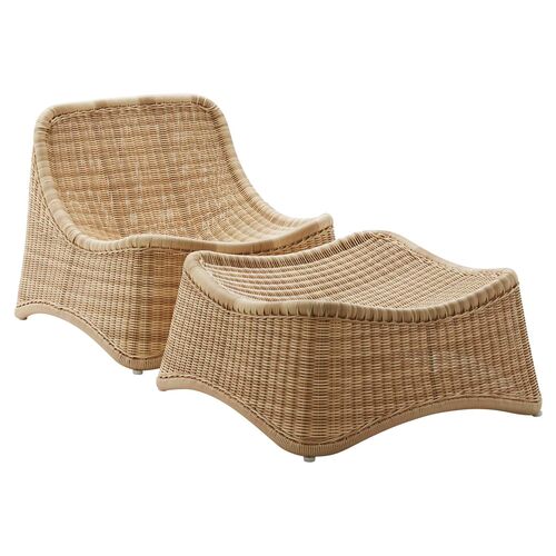 Chill Outdoor Lounge Chair, Natural 1 Chill Outdoor Lounge Chair, Natural
