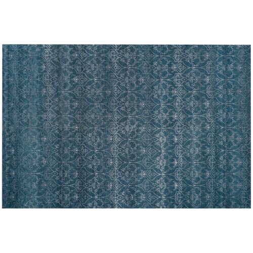 Sarni Hand-Knotted Rug, Blue 1 Sarni Hand-Knotted Rug, Blue