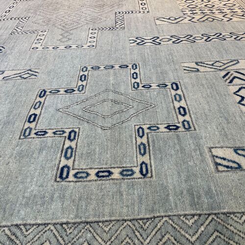 9'x12' Alina Rug, Silver Blue 3 9'x12' Alina Rug, Silver Blue