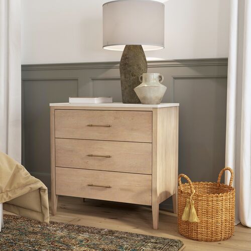 Ethan 3-Drawer Marble Top Chest 2 Ethan 3-Drawer Marble Top Chest