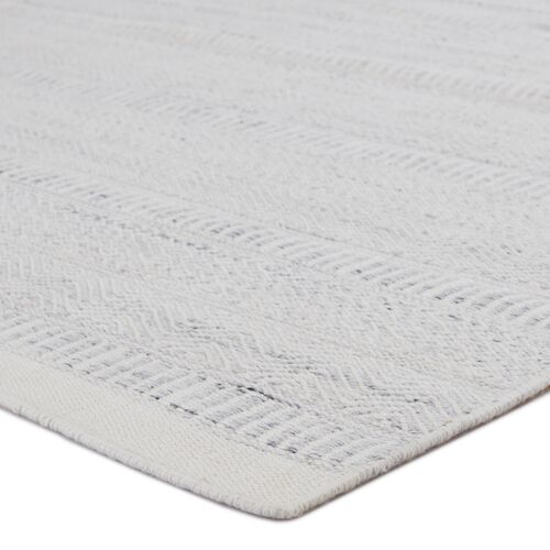 Pradeep Handwoven Rug, Light Gray/Ivory 2 Pradeep Handwoven Rug, Light Gray/Ivory
