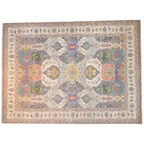 9'x12' Sari Circa Alexa Rug, Gray 1 9'x12' Sari Circa Alexa Rug, Gray