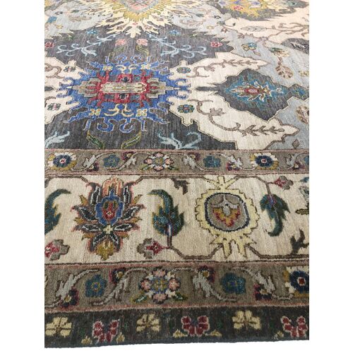 9'x12' Sari Circa Alexa Rug, Gray 2 9'x12' Sari Circa Alexa Rug, Gray