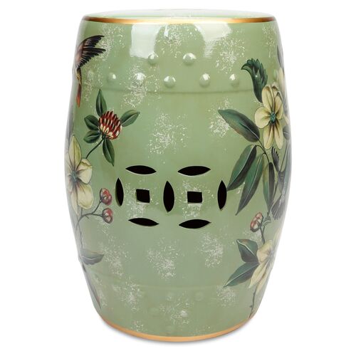 Irving Garden Stool, Light Green 2 Irving Garden Stool, Light Green