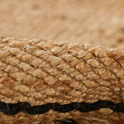 Crescent Broken Stripe Rug, Black 5 Crescent Broken Stripe Rug, Black