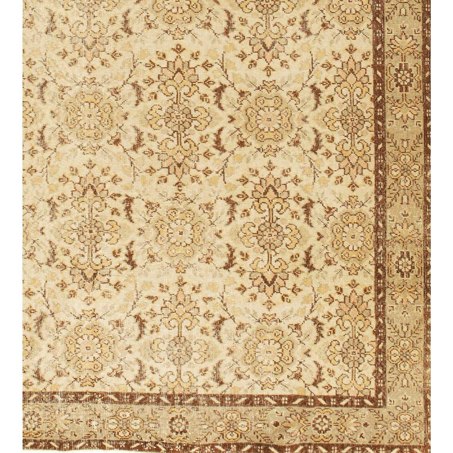 1940s Turkish Oushak Rug, 6'2 X 10'11 3 1940s Turkish Oushak Rug, 6'2 X 10'11
