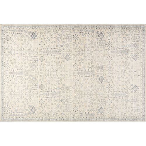 Flora Rug, Slate Blue 1 Flora Rug, Slate Blue