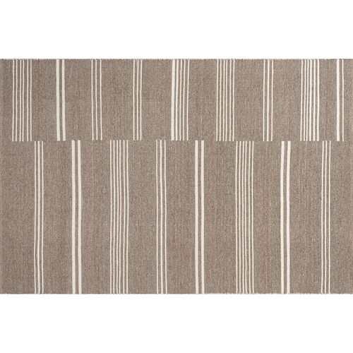 Birchwood Reversible Striped Wool Area Rug 1 Birchwood Reversible Striped Wool Area Rug