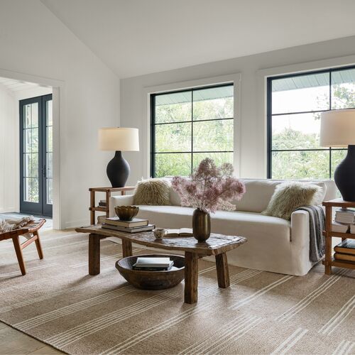 Birchwood Reversible Striped Wool Area Rug 2 Birchwood Reversible Striped Wool Area Rug