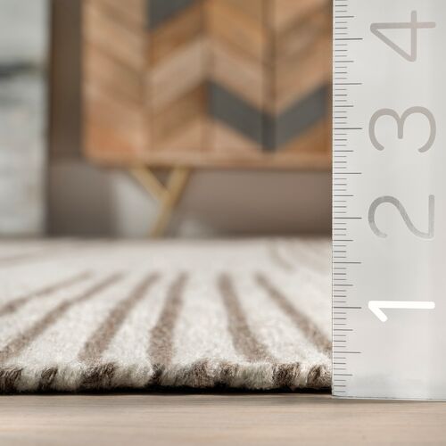 Birchwood Reversible Striped Wool Area Rug 3 Birchwood Reversible Striped Wool Area Rug
