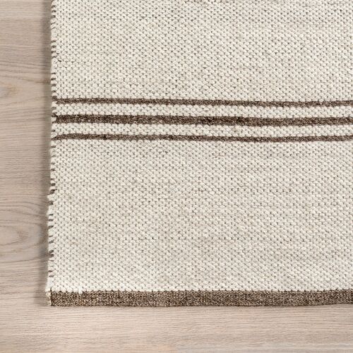 Birchwood Reversible Striped Wool Area Rug 5 Birchwood Reversible Striped Wool Area Rug