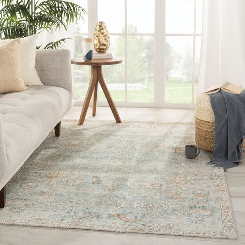 Stag Vintage Rug, Blue/Green 4 Stag Vintage Rug, Blue/Green