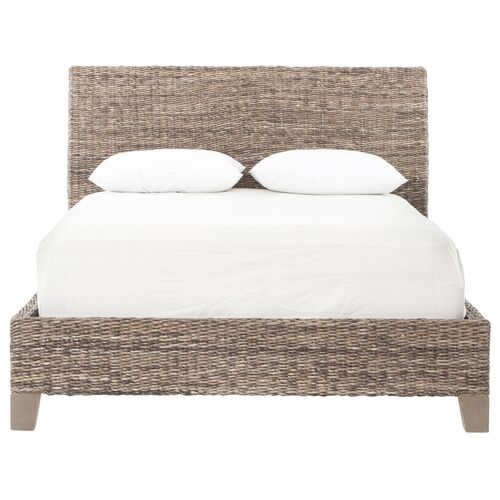 Mae Banana Leaf Bed, Gray Wash 2 Mae Banana Leaf Bed, Gray Wash