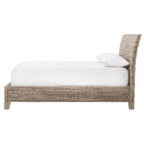 Mae Banana Leaf Bed, Gray Wash 3 Mae Banana Leaf Bed, Gray Wash