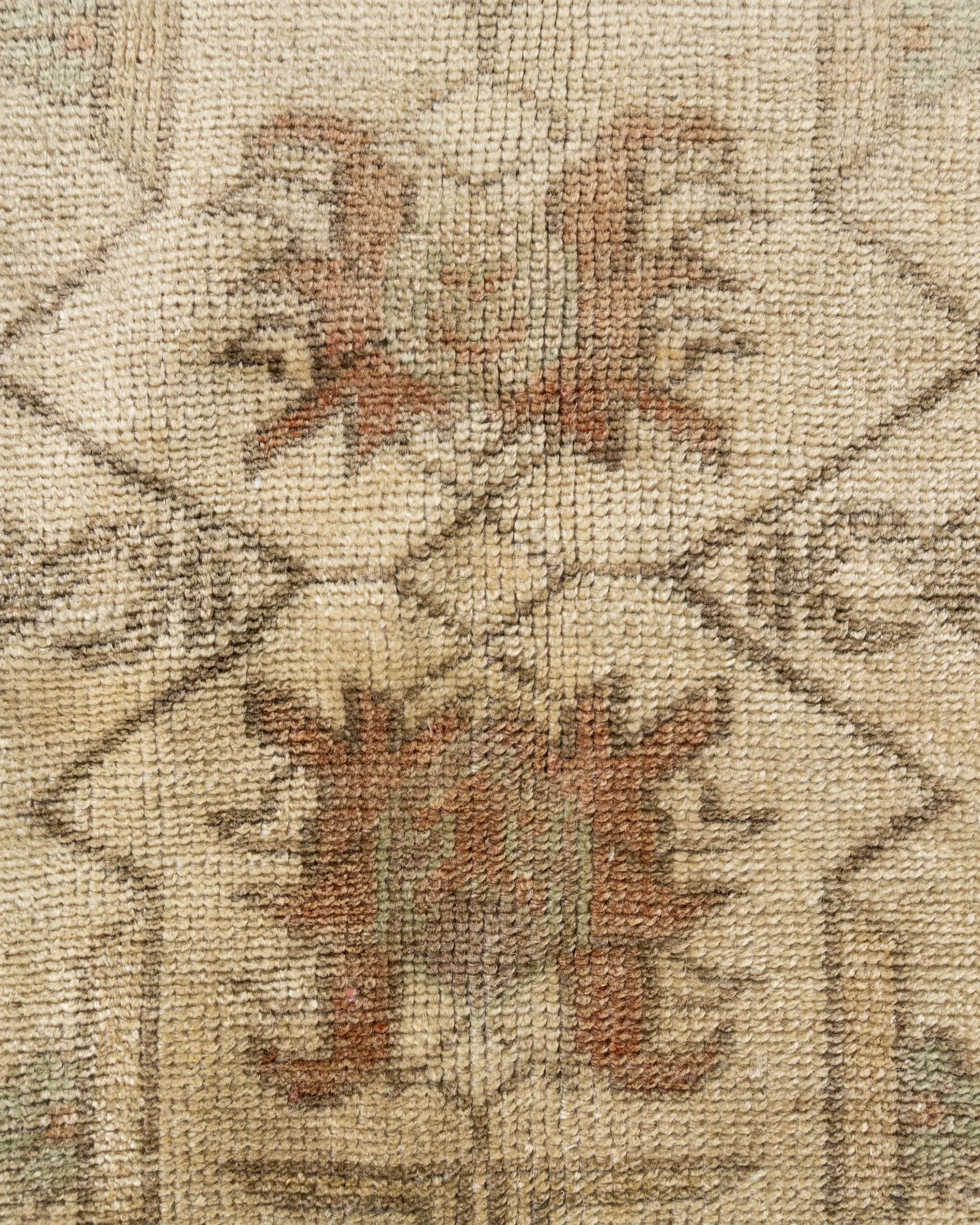 Turkish Oushak Area Rug 4'1 X 6' 4 Turkish Oushak Area Rug 4'1 X 6'