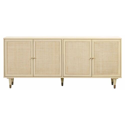 Wyatt Rattan Cane Sideboard, Cream 1 Wyatt Rattan Cane Sideboard, Cream