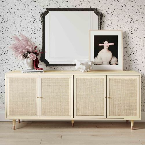 Wyatt Rattan Cane Sideboard, Cream 7 Wyatt Rattan Cane Sideboard, Cream