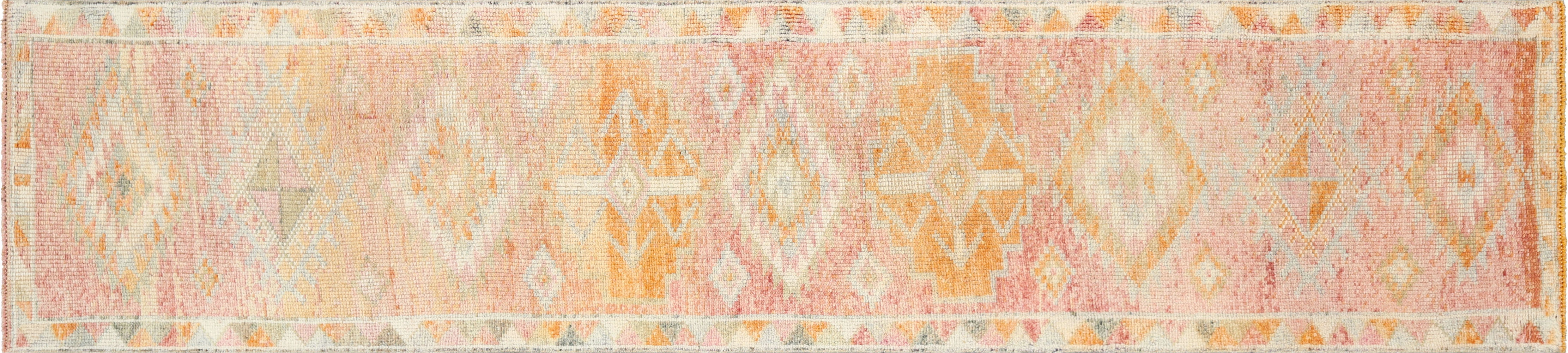 1960s Turkish Oushak Runner, 2'9"x12'4" 1 1960s Turkish Oushak Runner, 2'9"x12'4"