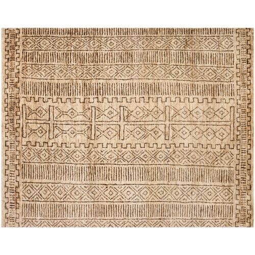 Cream/Chocolate Kenya Rug, 8'x10' 1 Cream/Chocolate Kenya Rug, 8'x10'