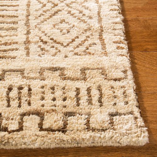 Cream/Chocolate Kenya Rug, 8'x10' 2 Cream/Chocolate Kenya Rug, 8'x10'