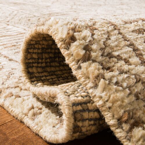 Cream/Chocolate Kenya Rug, 8'x10' 4 Cream/Chocolate Kenya Rug, 8'x10'