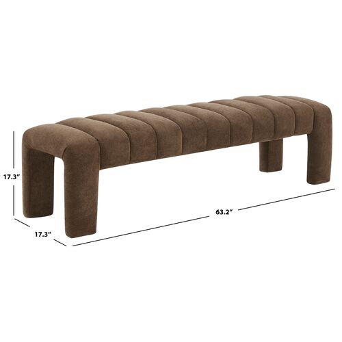 Cassia Boucle Channel Tufted Bench 5 Cassia Boucle Channel Tufted Bench