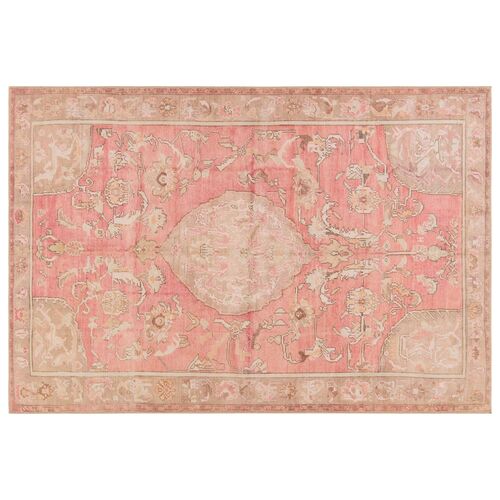 Vibe by Cheney Medallion Pink/Beige Area Rug 1 Vibe by Cheney Medallion Pink/Beige Area Rug