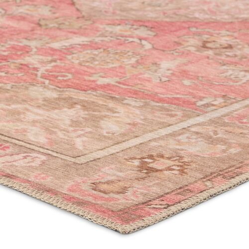 Vibe by Cheney Medallion Pink/Beige Area Rug 2 Vibe by Cheney Medallion Pink/Beige Area Rug