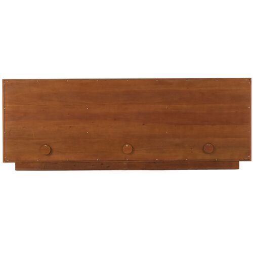 Calvin Woven Rush Sideboard, Light Mahogany 5 Calvin Woven Rush Sideboard, Light Mahogany