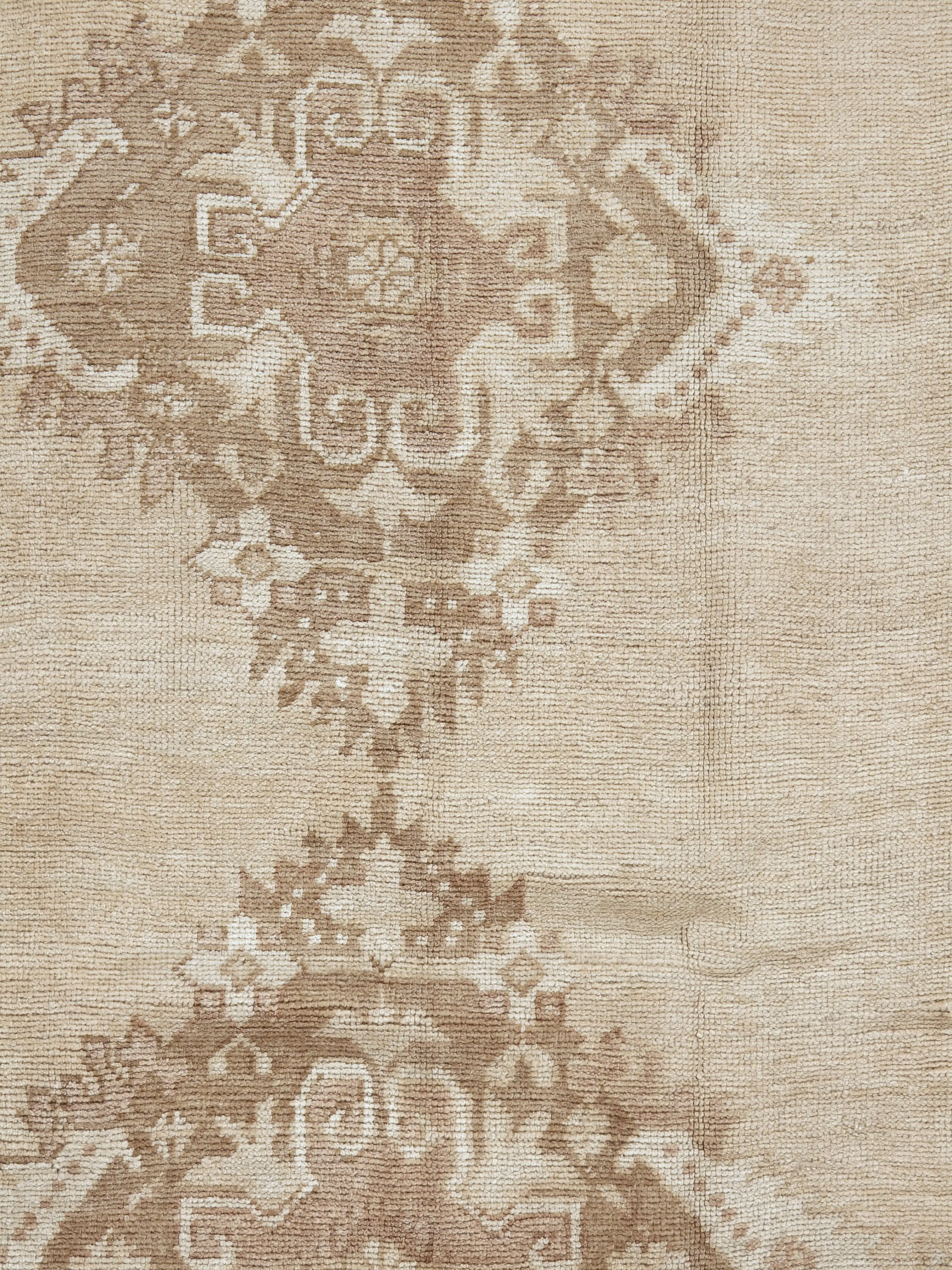 Turkish Oushak Rug Runner 4'10 X 11'8 4 Turkish Oushak Rug Runner 4'10 X 11'8