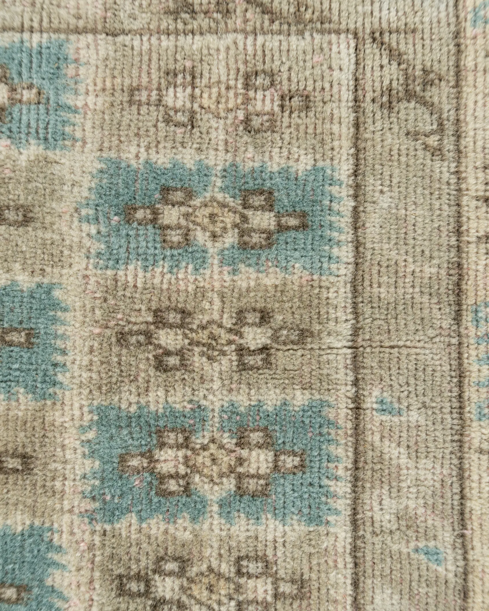 Oushak Rug Lightly Distressed 6'4 X 8' 7 Oushak Rug Lightly Distressed 6'4 X 8'