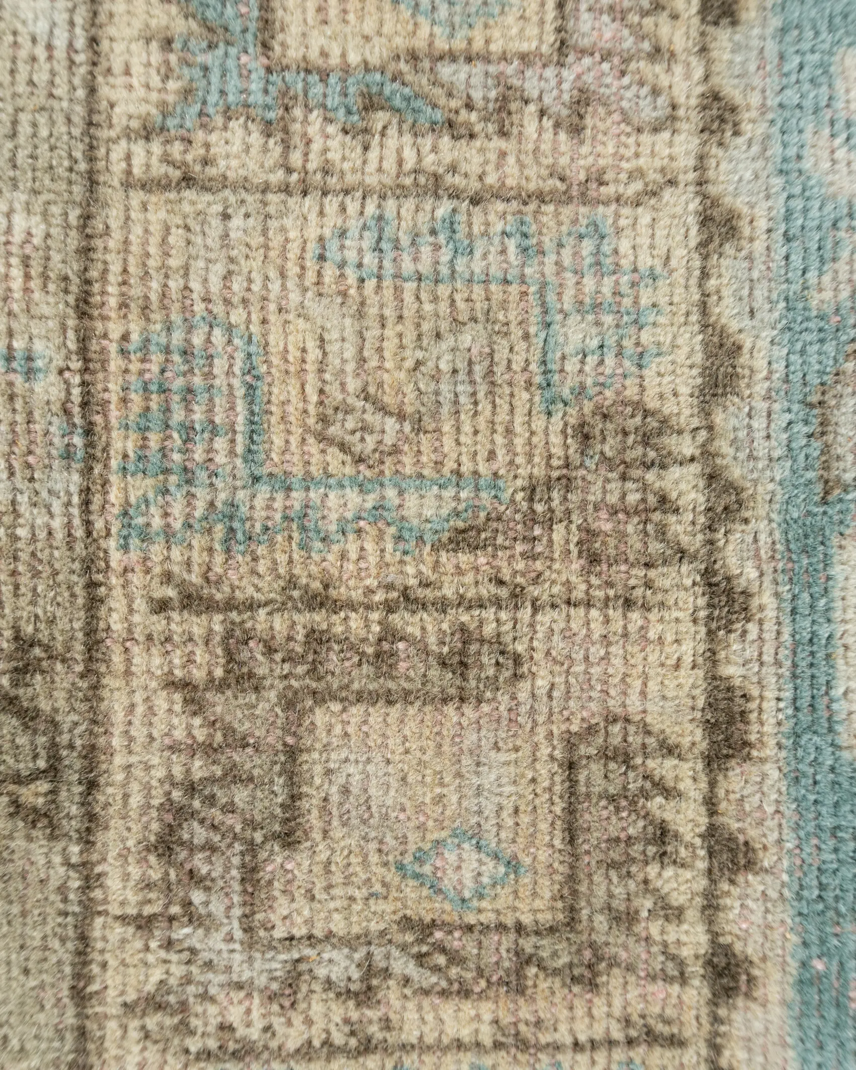 Oushak Rug Lightly Distressed 6'4 X 8' 8 Oushak Rug Lightly Distressed 6'4 X 8'