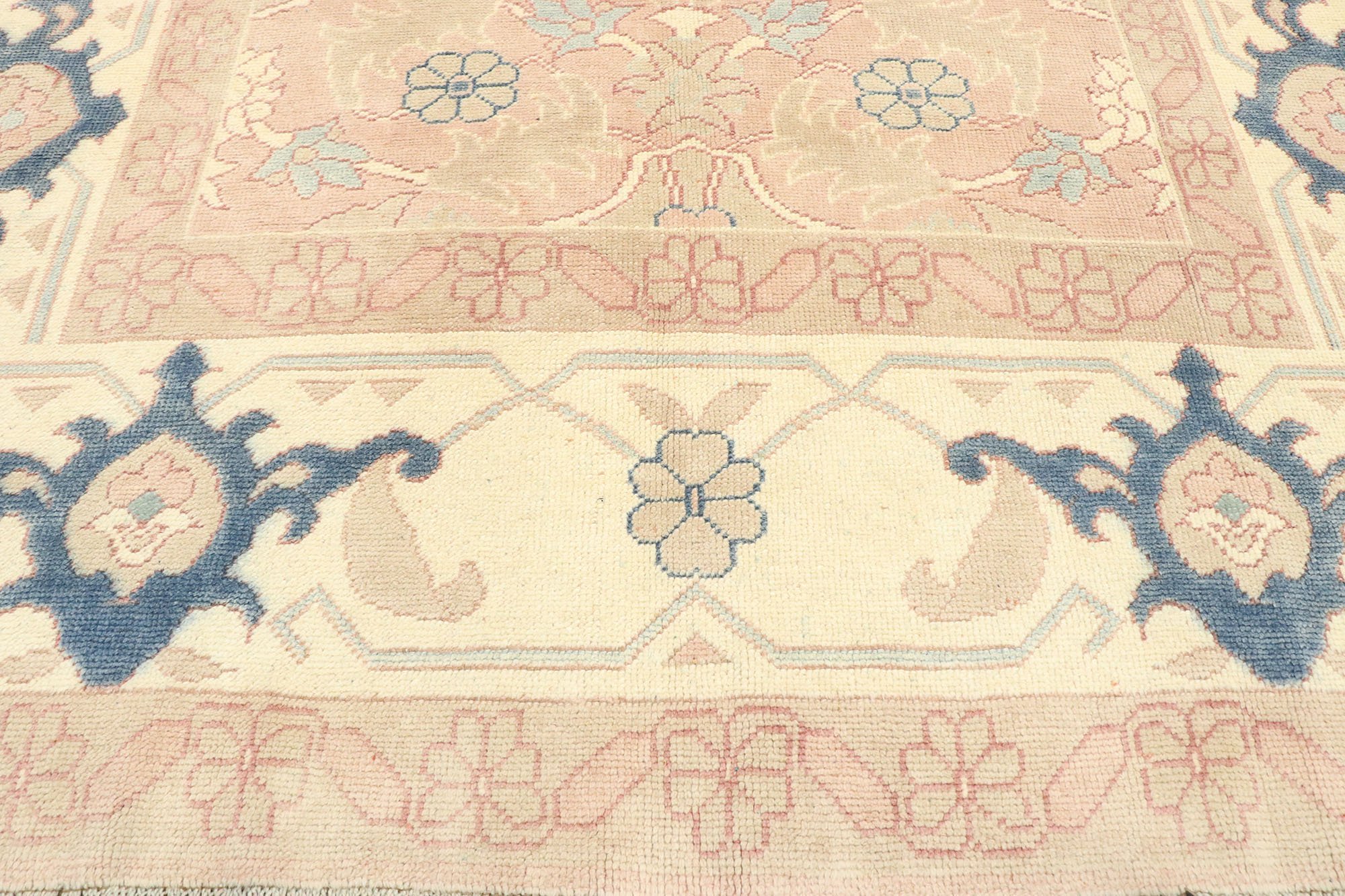 Vintage Turkish Oushak Rug, 5'09 x 7'10 4 Vintage Turkish Oushak Rug, 5'09 x 7'10