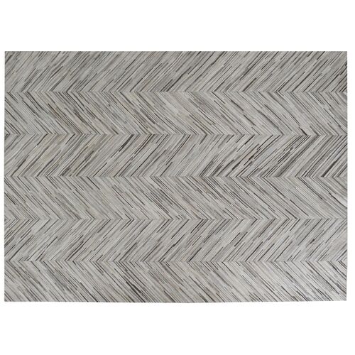 Foster Hide Rug, Gray 1 Foster Hide Rug, Gray