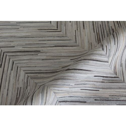 Foster Hide Rug, Gray 3 Foster Hide Rug, Gray