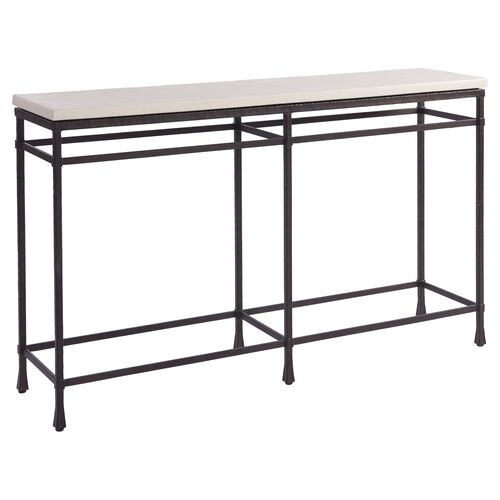 Breakwater Console, Ivory Cast Stone 1 Breakwater Console, Ivory Cast Stone