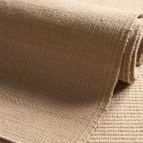 Facet Handmade Indoor/Outdoor Solid Tan Area Rug (4'X6') 6 Facet Handmade Indoor/Outdoor Solid Tan Area Rug (4'X6')